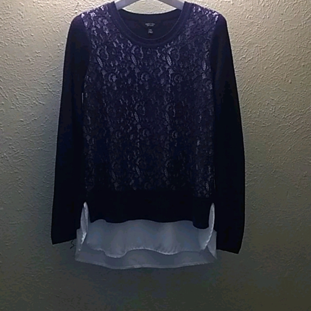 Simply Vera knit sweater with inner slip.